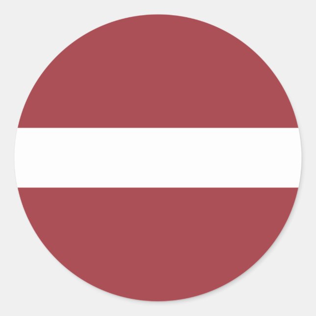 Latvia Flag Classic Round Sticker (Front)