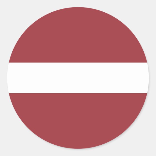 Latvia Flag Classic Round Sticker (Front)