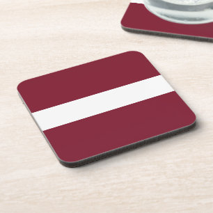 Latvia flag coaster