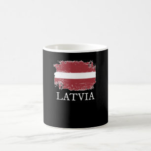 Latvia Flag Coffee Mug