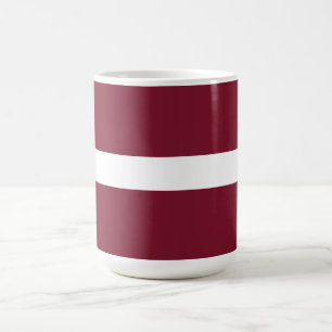 Latvia flag coffee mug