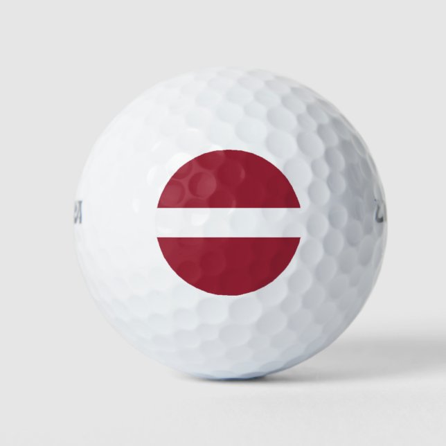 Latvia Flag Golf Balls (Front)
