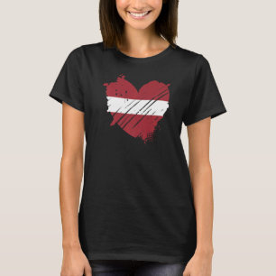 Latvia Flag I love Latvia It is in my DNA for Lat T-Shirt