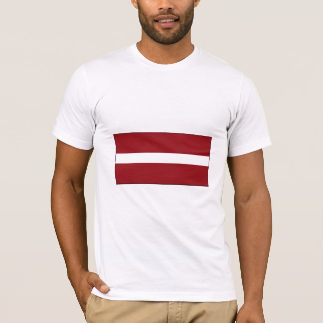 Latvia FLAG International T-Shirt (Front)