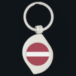 Latvia Flag Key Ring<br><div class="desc">Patriotic flag of Latvia.</div>