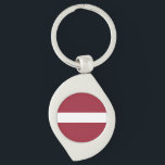 Latvia Flag Key Ring<br><div class="desc">Patriotic flag of Latvia.</div>