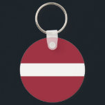 Latvia Flag Key Ring<br><div class="desc">Patriotic flag of Latvia.</div>