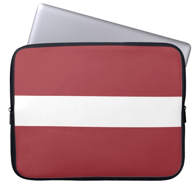 Latvia Flag Laptop Sleeve (Front)
