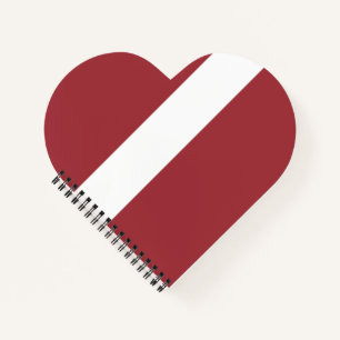 Latvia Flag Notebook