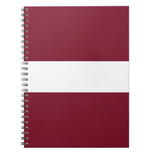 Latvia flag notebook