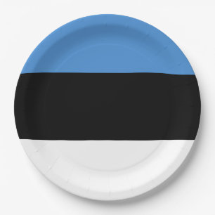 Latvia Flag Paper Plate