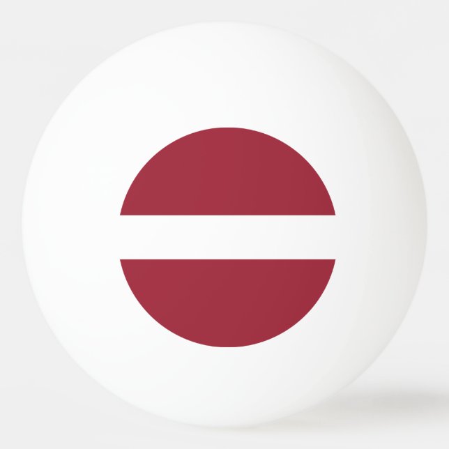 Latvia Flag Ping Pong Ball (Front)
