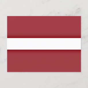Latvia Flag Postcard