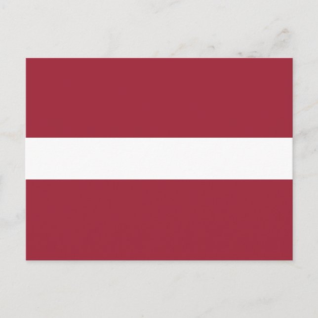 Latvia Flag Postcard (Front)