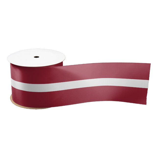 Latvia Flag Satin Ribbon (Spool)