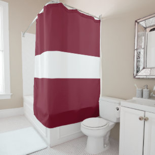Latvia flag shower curtain