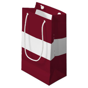 Latvia flag small gift bag