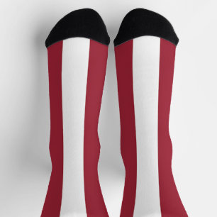 Latvia Flag Socks