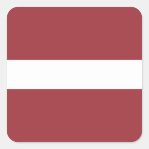 Latvia Flag Square Sticker