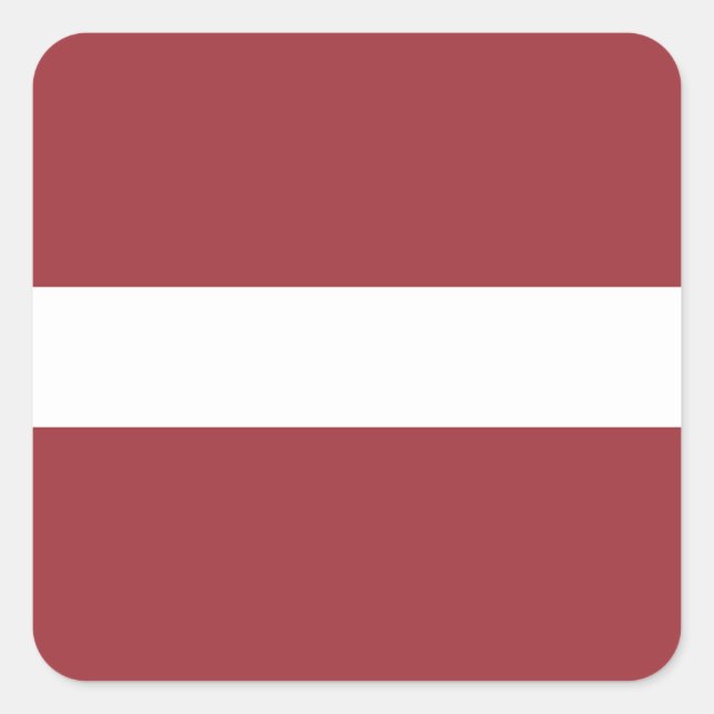 Latvia Flag Square Sticker (Front)
