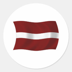 Latvia Flag Sticker