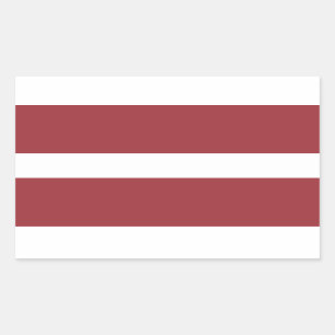 Latvia Flag Stickers* Rectangular Sticker