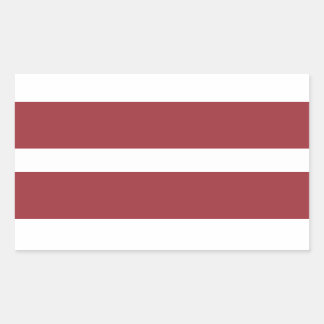 Latvia Flag Stickers* Rectangular Sticker