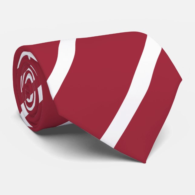 Latvia Flag Tie (Rolled)