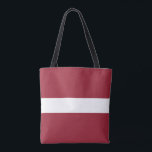 Latvia Flag Tote Bag<br><div class="desc">Patriotic flag of Latvia.</div>
