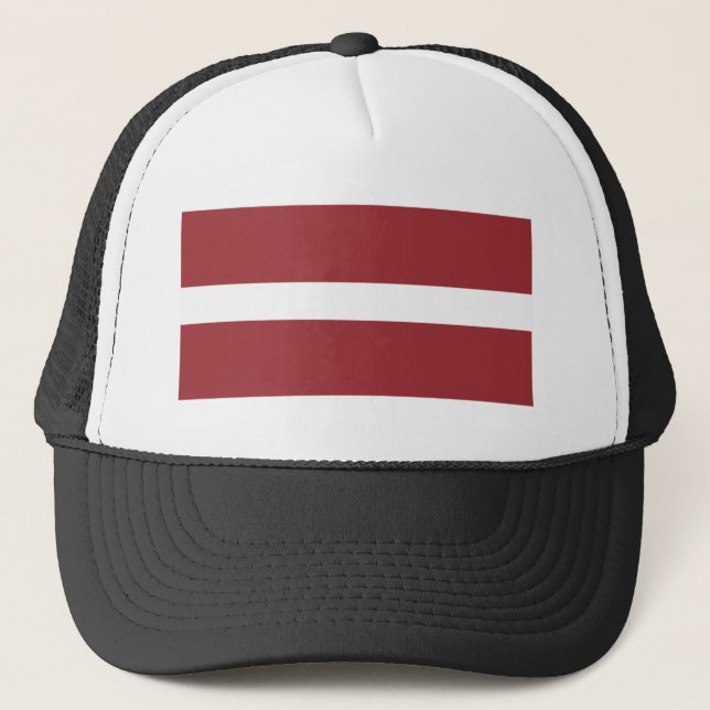 Latvia Flag Trucker Hat (Front)
