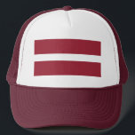 Latvia Flag Trucker Hat<br><div class="desc">Patriotic flag of Latvia.</div>