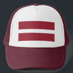 Latvia Flag Trucker Hat<br><div class="desc">Patriotic flag of Latvia.</div>