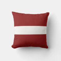 Latvia Flag x Flag Pillow