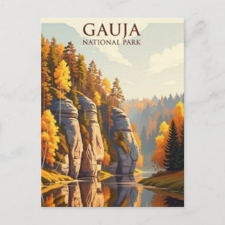 Latvia Gauja National Park Travel Postcard
