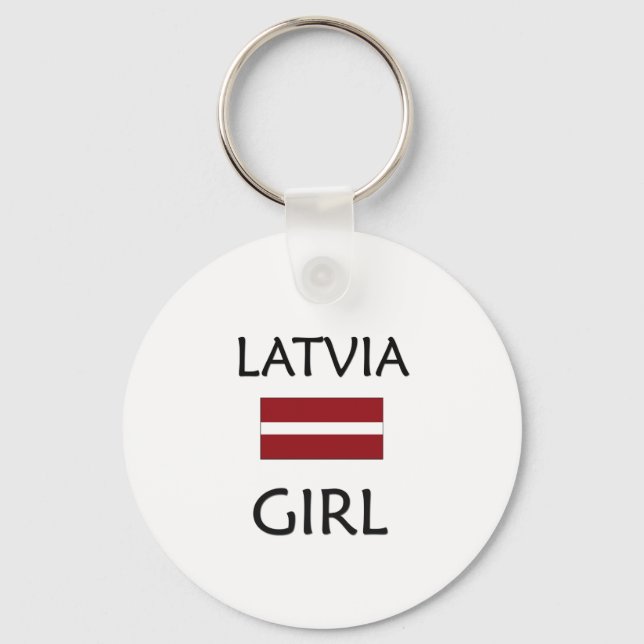 LATVIA GIRL KEY RING (Front)