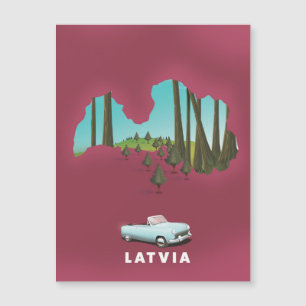 Latvia Illustrated map