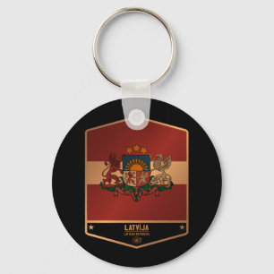 Latvia Key Ring