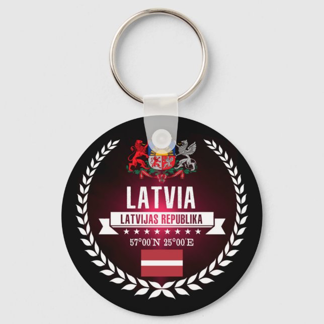 Latvia Key Ring (Front)