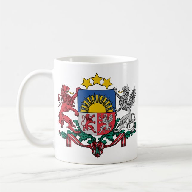 Latvia, Latvia Coffee Mug (Left)
