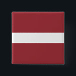 Latvia (Latvian) Flag 15 Cm Square Badge<br><div class="desc">Customizable World Flag Products - Please feel free to add your own text.</div>