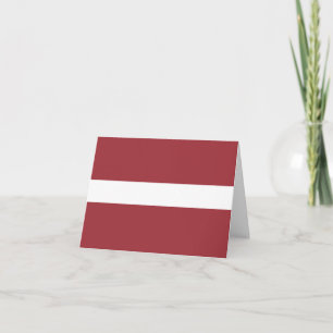 Latvia (Latvian) Flag Card