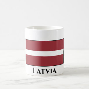 Latvia (Latvian) Flag Coffee Mug