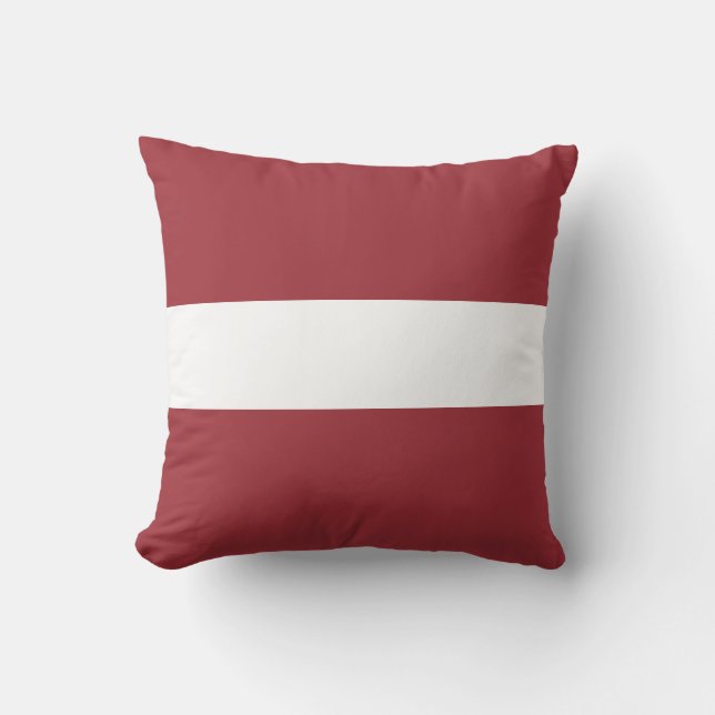 Latvia (Latvian) Flag Cushion (Front)