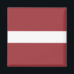 Latvia (Latvian) Flag Magnet<br><div class="desc">Customisable World Flag Products - Please feel free to add your own text.</div>