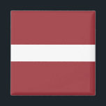 Latvia (Latvian) Flag Magnet<br><div class="desc">Customisable World Flag Products - Please feel free to add your own text.</div>