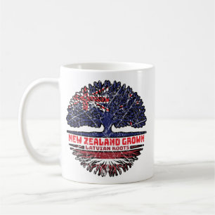 Latvia Latvian New Zealander New Zealand Tree Root Coffee Mug