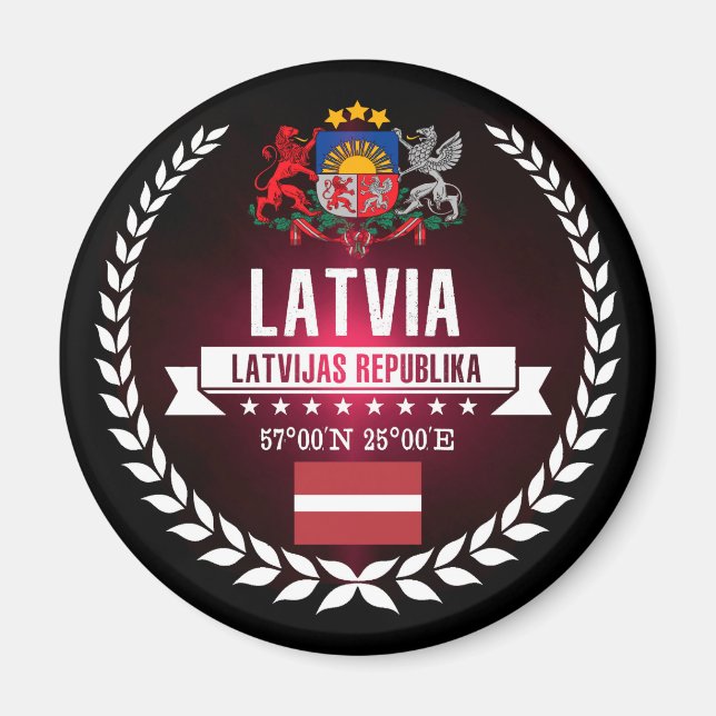 Latvia Magnet (Front)