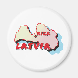 Latvia Magnet