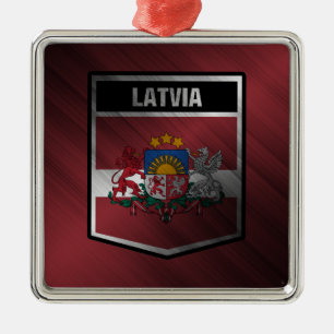Latvia Metal Tree Decoration