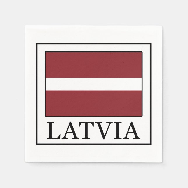 Latvia Napkin (Front)